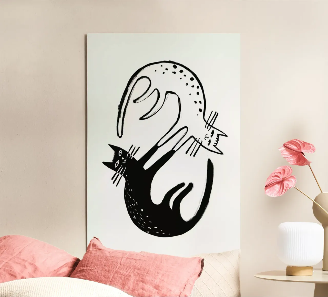 Kitten Around alluminio dibond da Graphite
