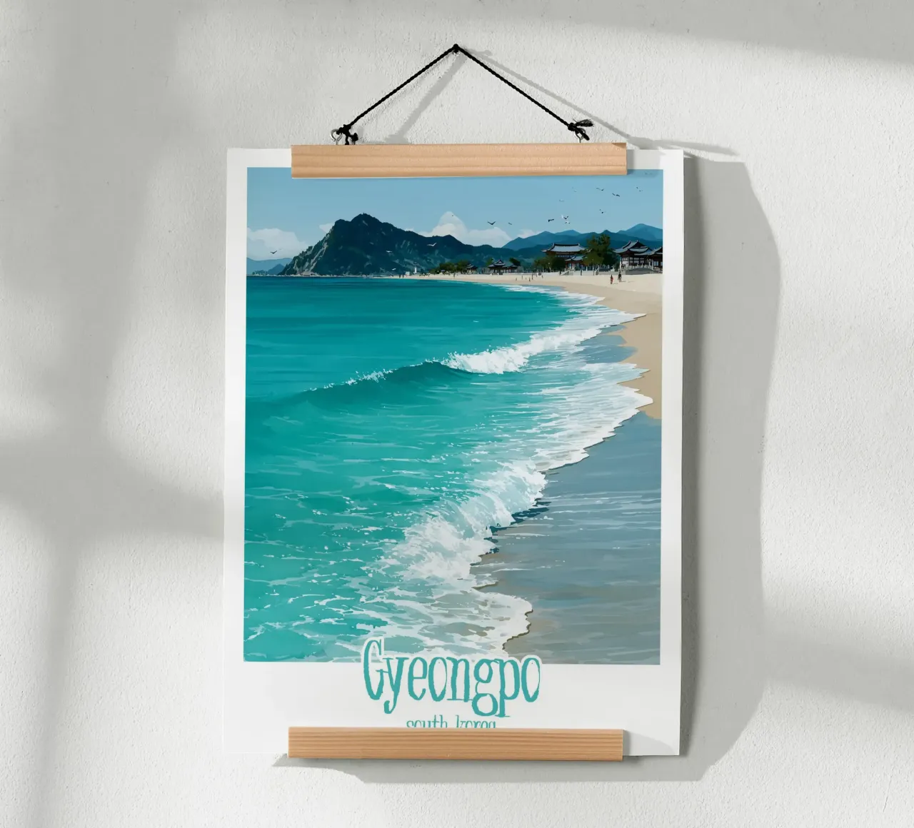 Affiche Gyeongpo, Corée du Sud poster avec cadre en plastique de Frame the World