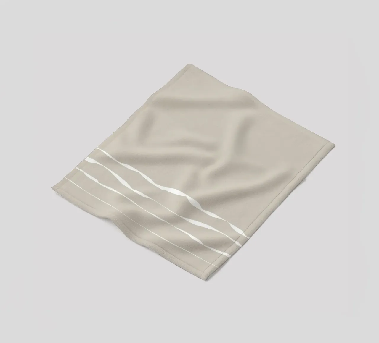Japanese minimalist artwork with white lines coperta in pile da Imaginative
