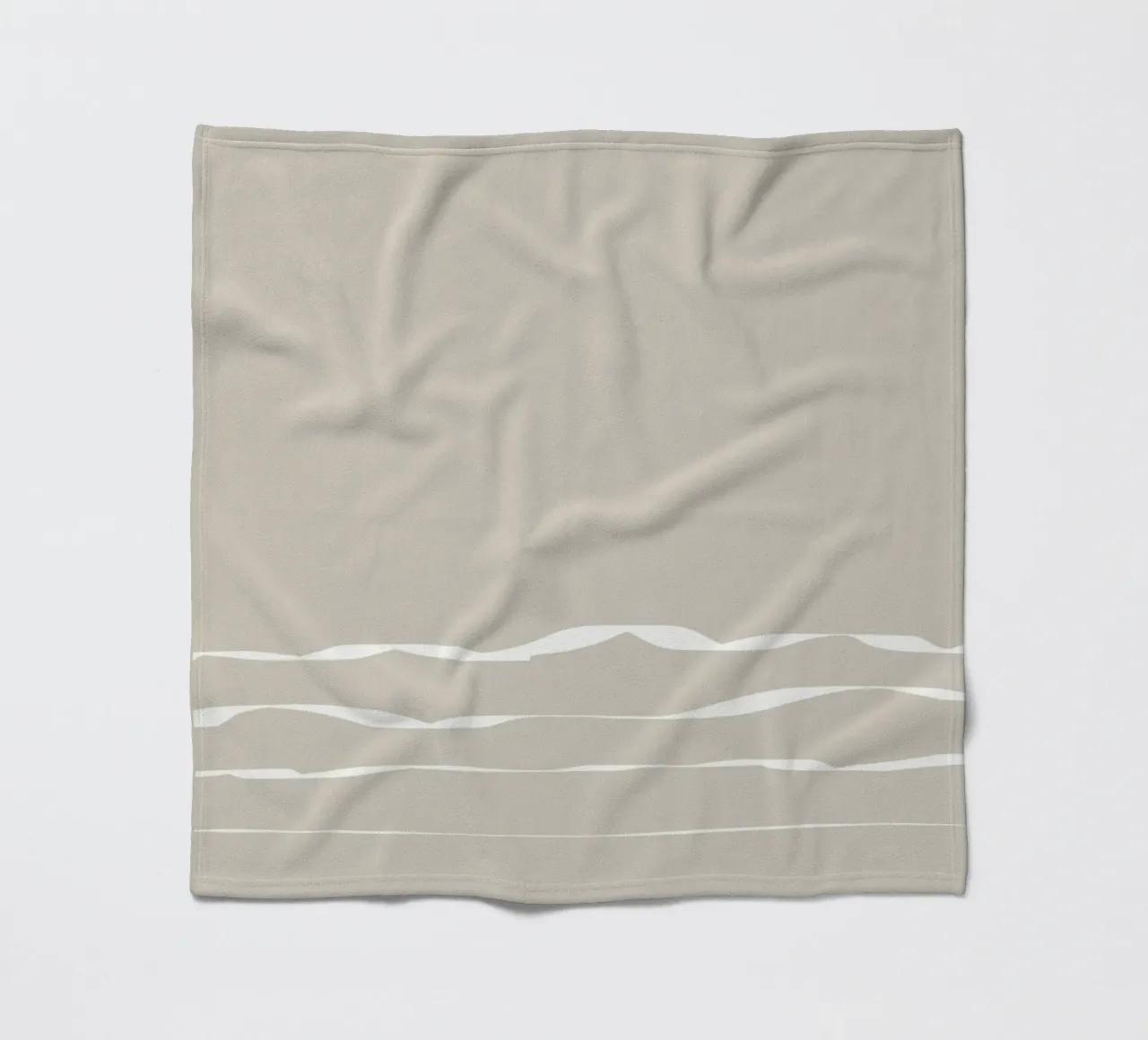 Japanese minimalist artwork with white lines coperta in pile da Imaginative