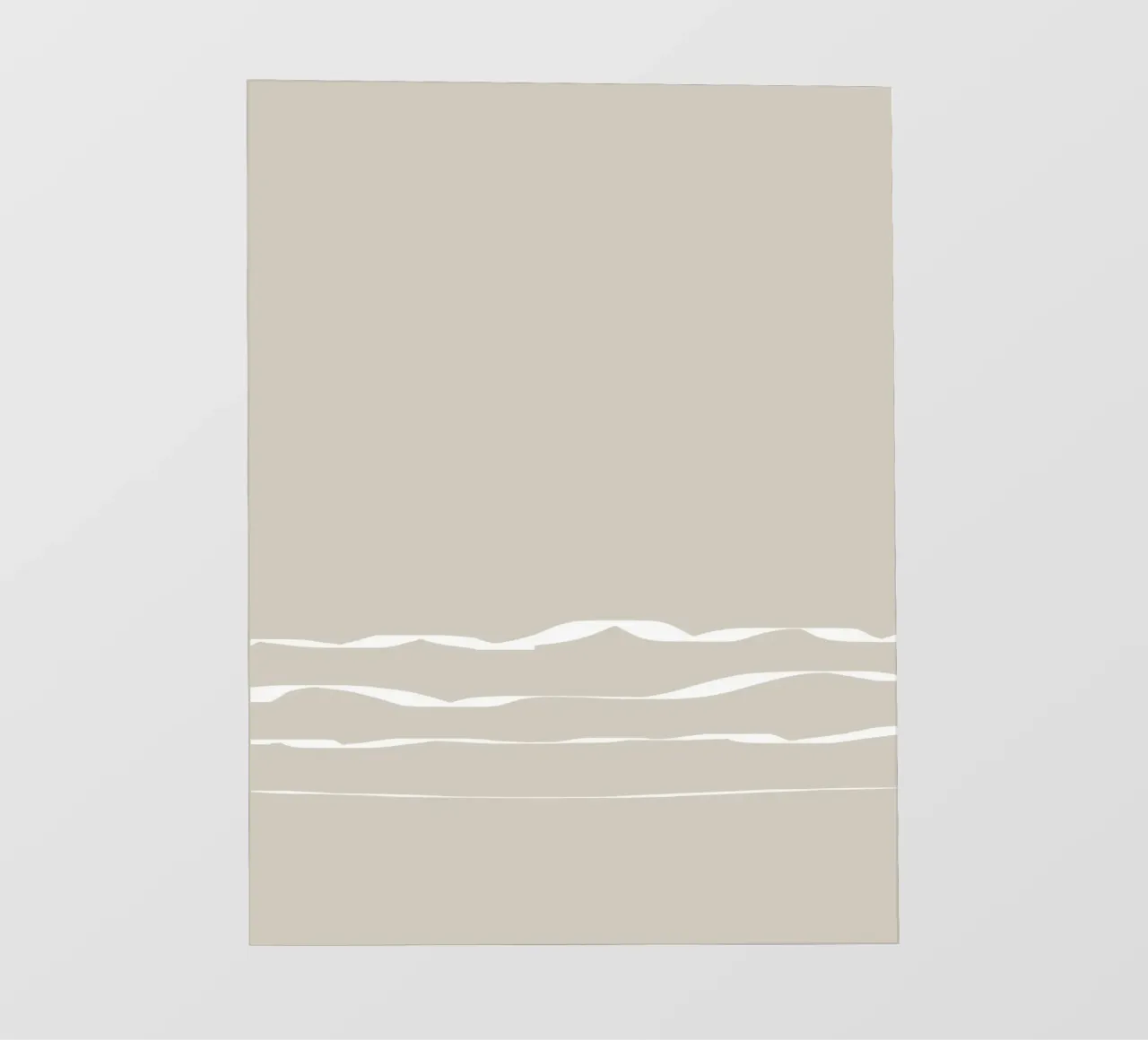 Japanese minimalist artwork with white lines pellicola backlit da Imaginative