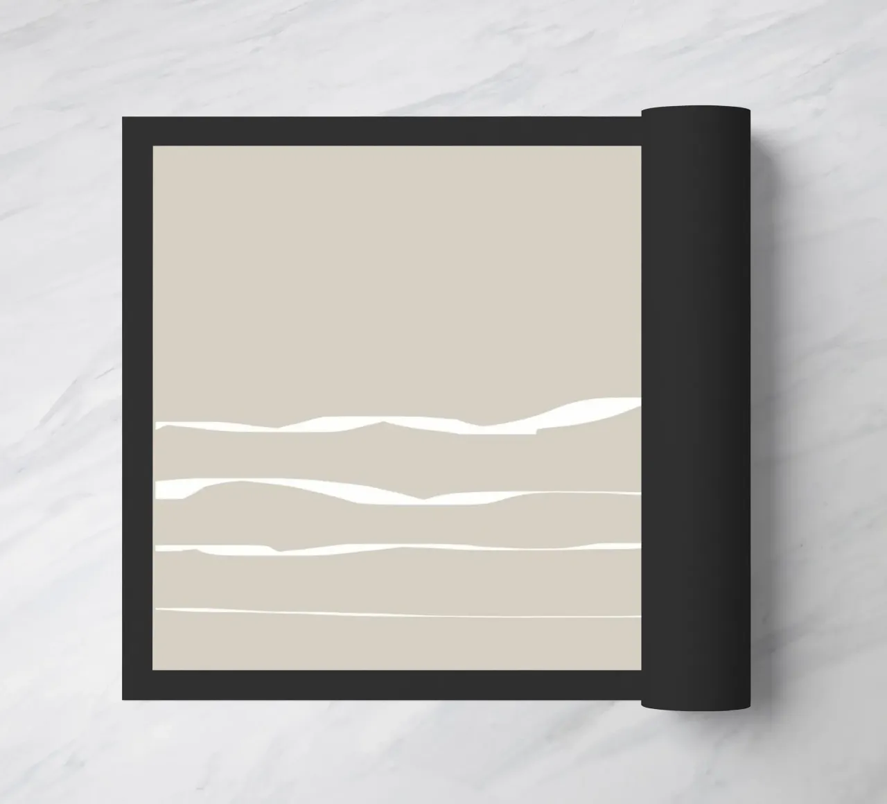Japanese minimalist artwork with white lines zerbino da Imaginative
