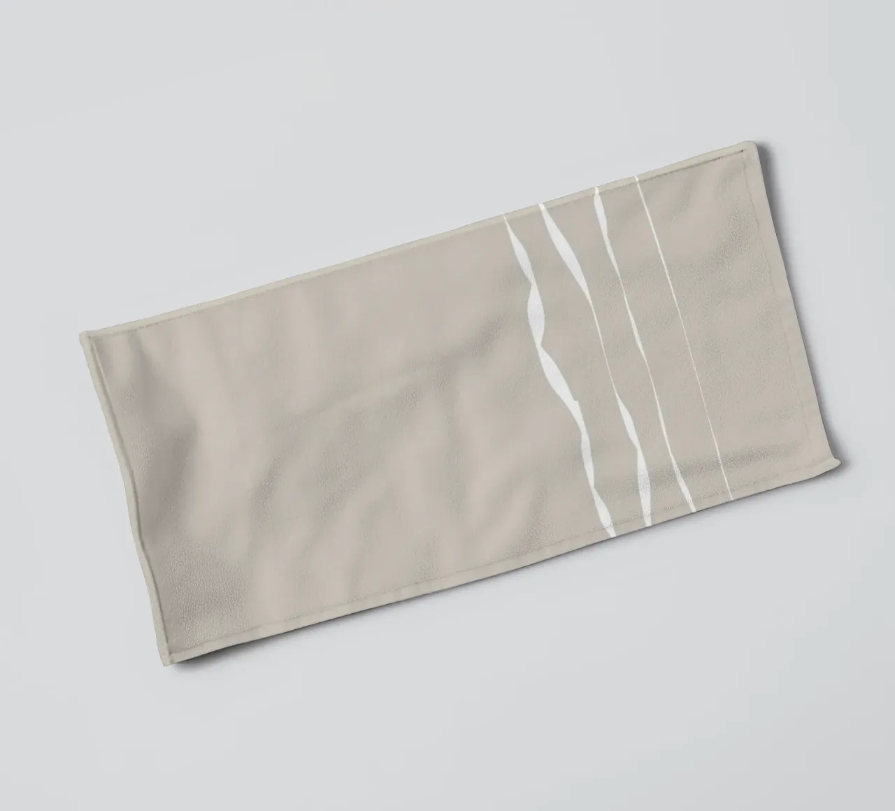 Japanese minimalist artwork with white lines asciugamano da bagno da Imaginative