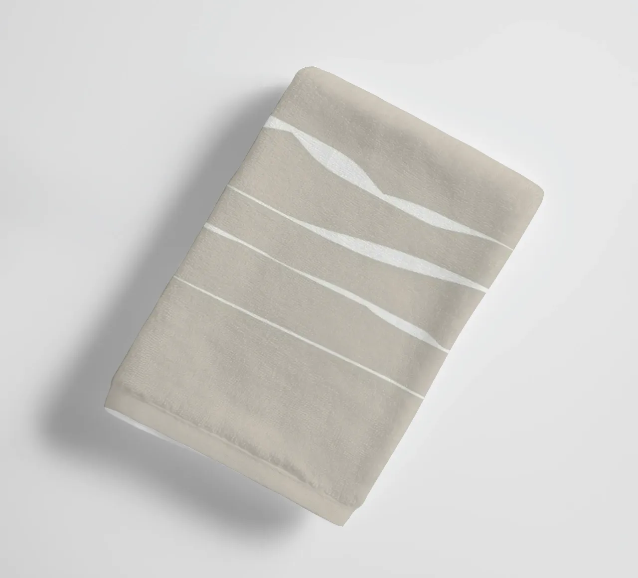 Japanese minimalist artwork with white lines asciugamano da bagno da Imaginative