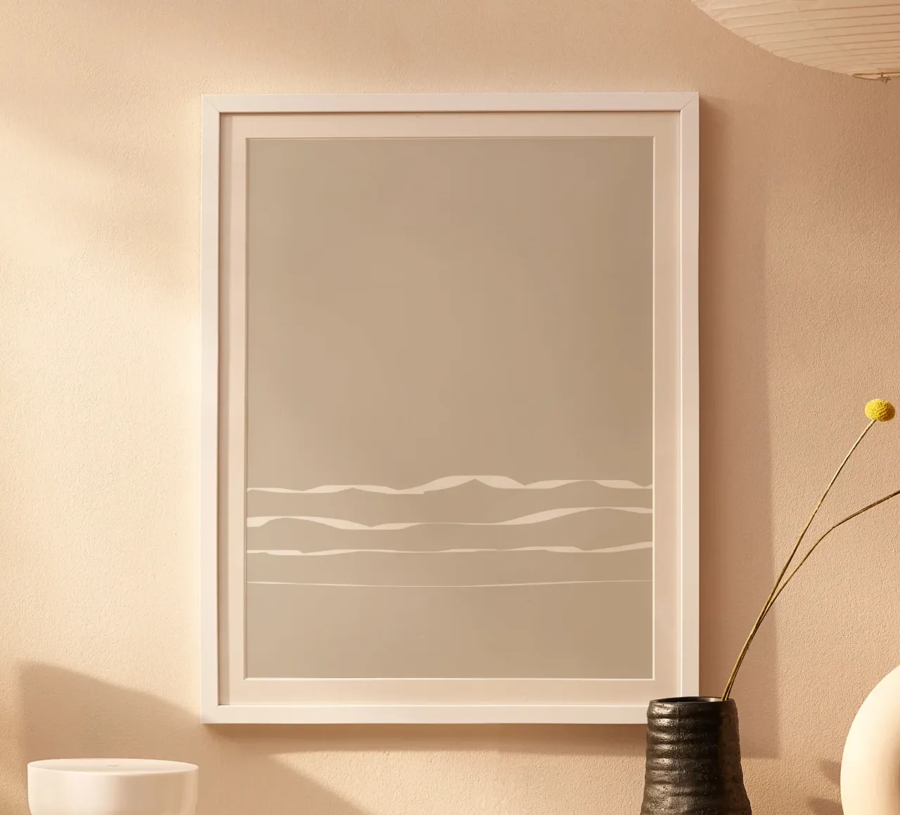 Japanese minimalist artwork with white lines carta hahnemühle da Imaginative