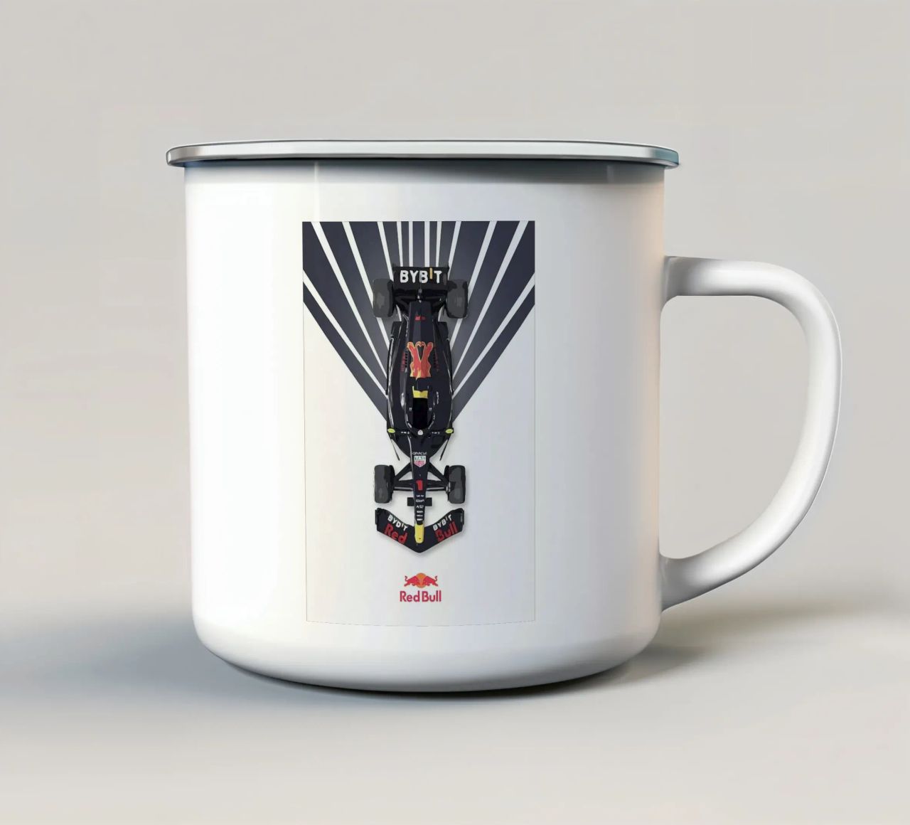 Poster minimalista Red Bull Formula 1 tazza in smalto da maria Shop