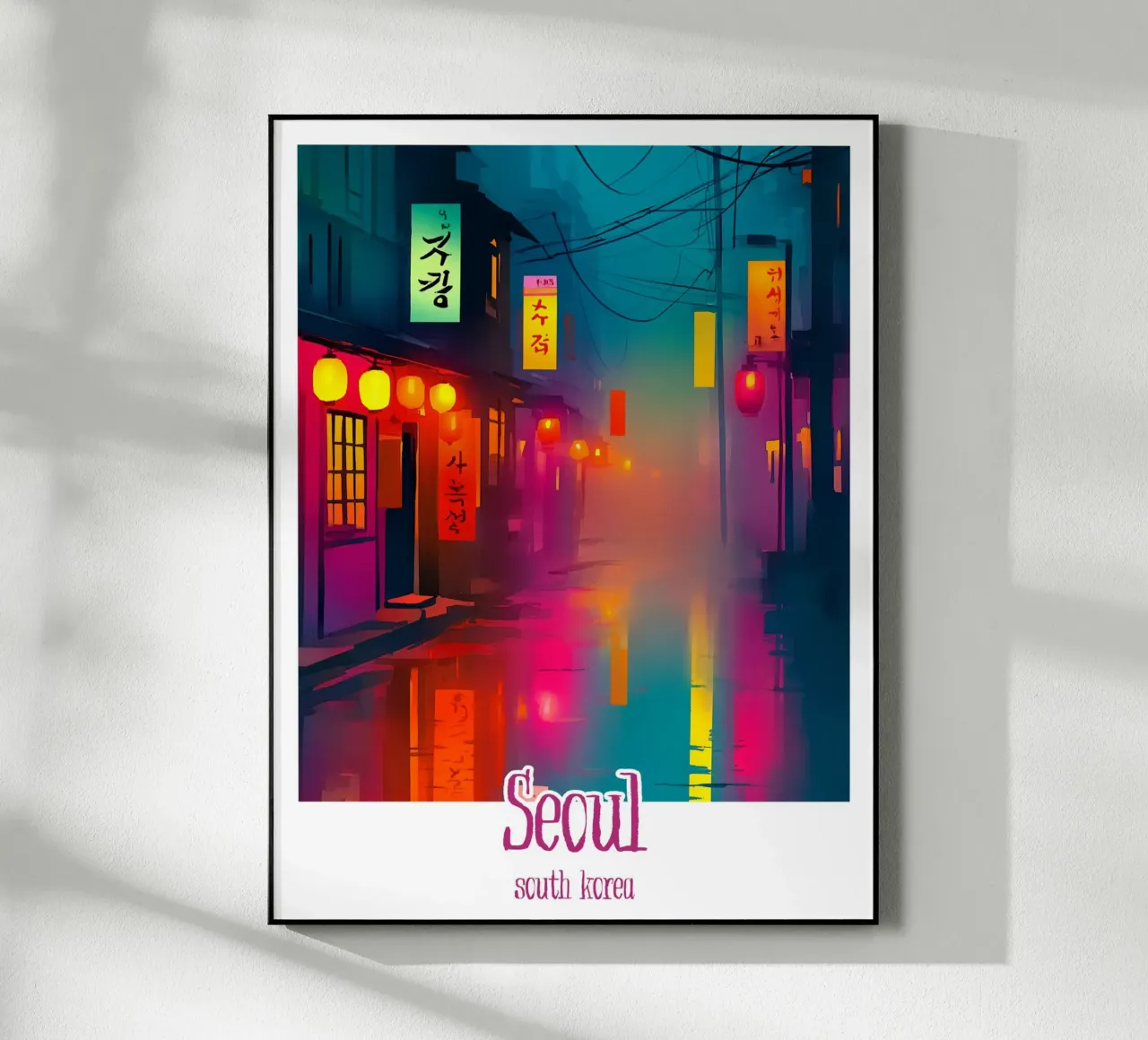 Poster Seul, Corea del Sud plexiglass da Frame the World