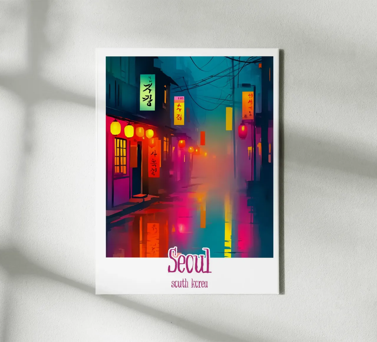 Poster Seul, Corea del Sud tela da Frame the World