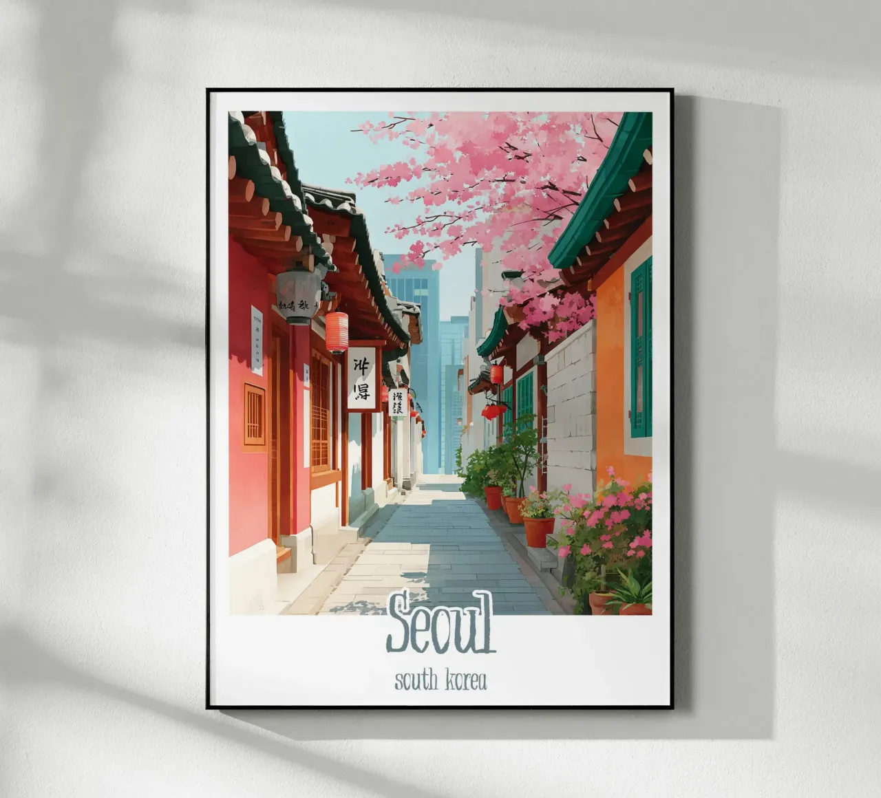 Poster Seul, Corea del Sud plexiglass da Frame the World