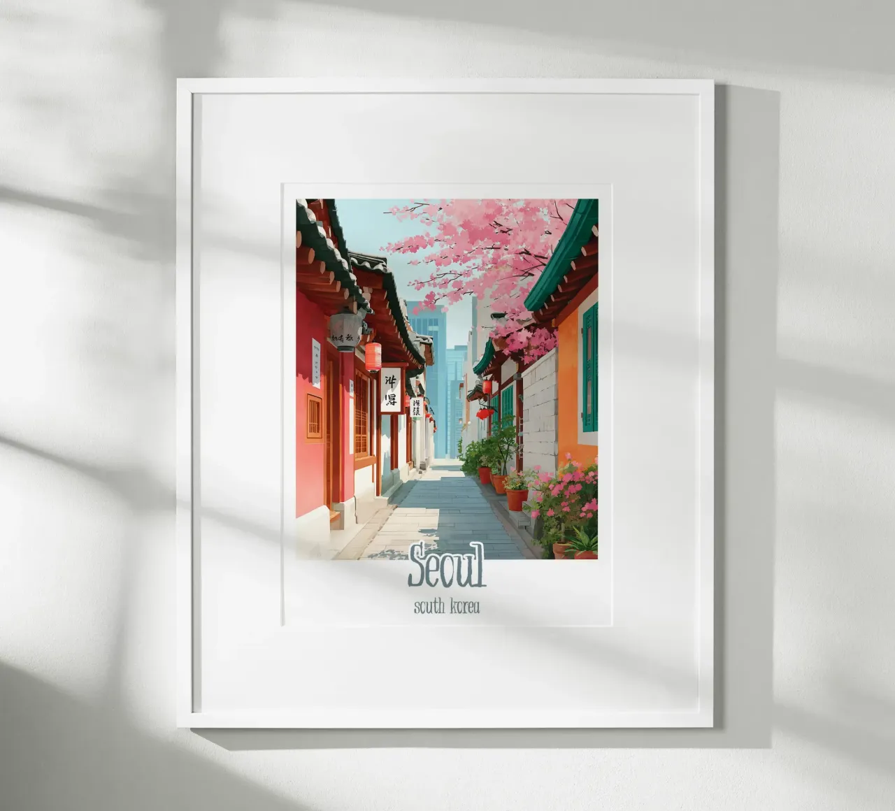 Poster Seoul, Südkorea Hahnemühle von Frame the World