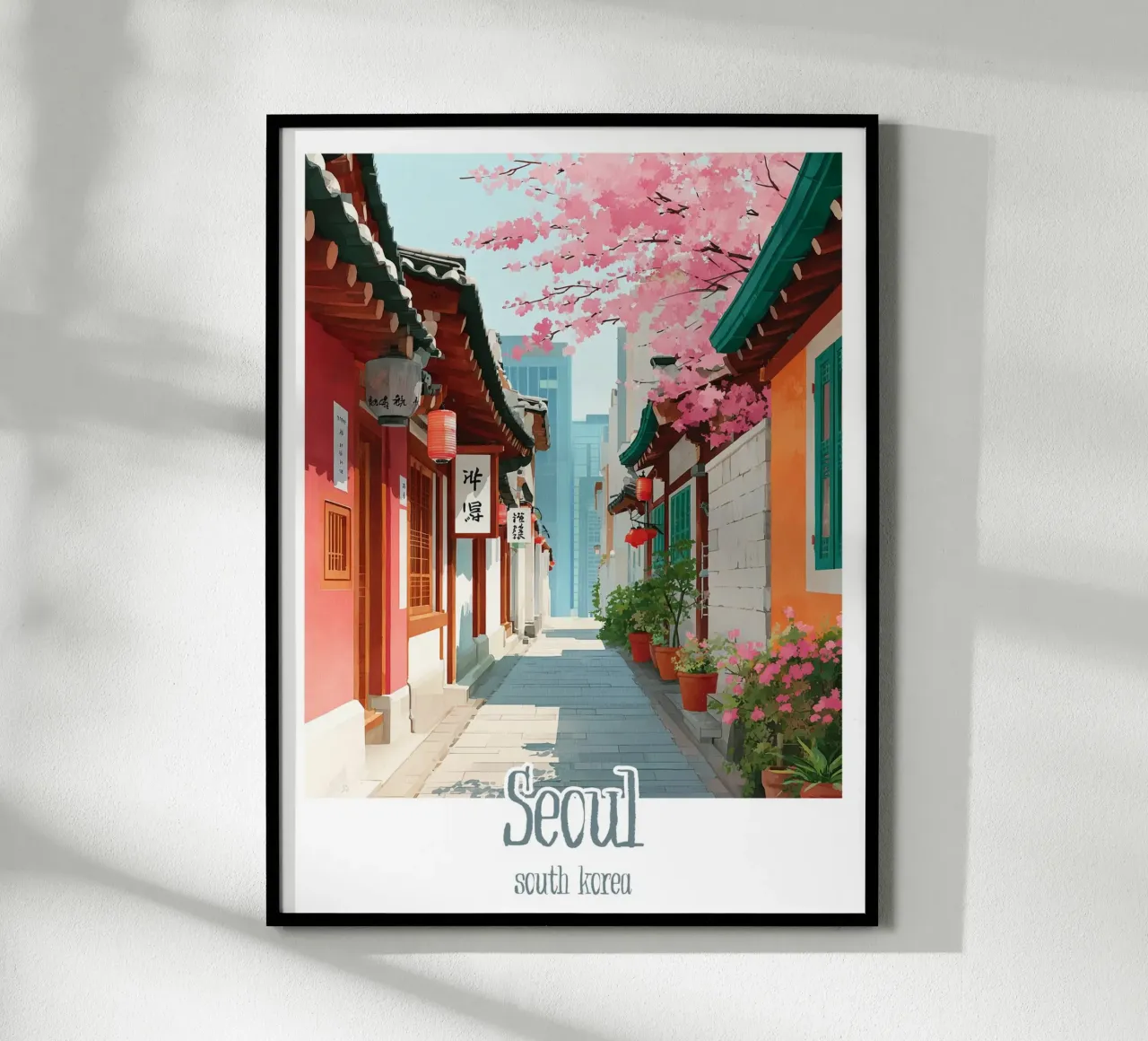 Poster Seul, Corea del Sud carta hahnemühle da Frame the World
