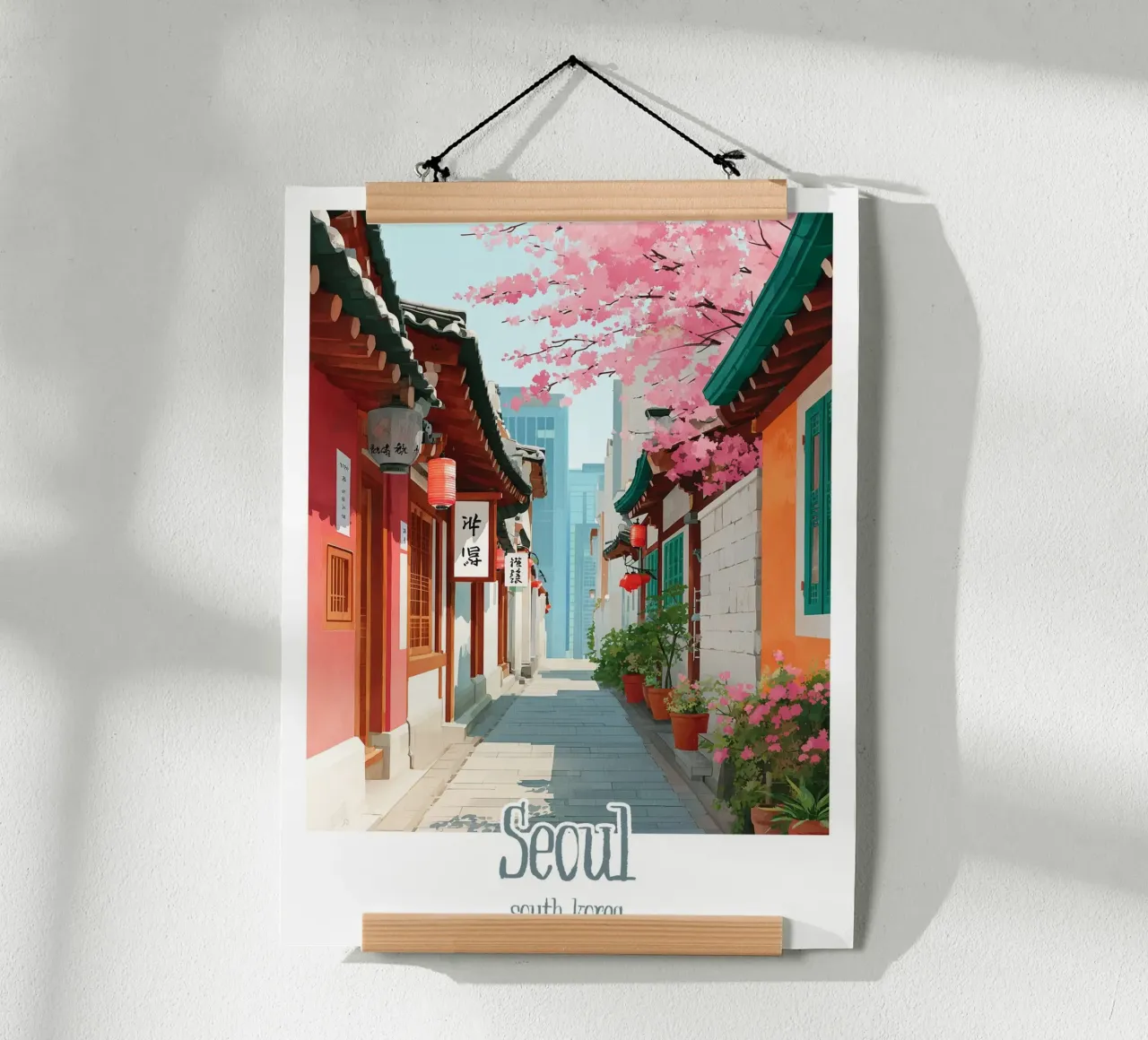 Poster Seul, Corea del Sud carta hahnemühle da Frame the World