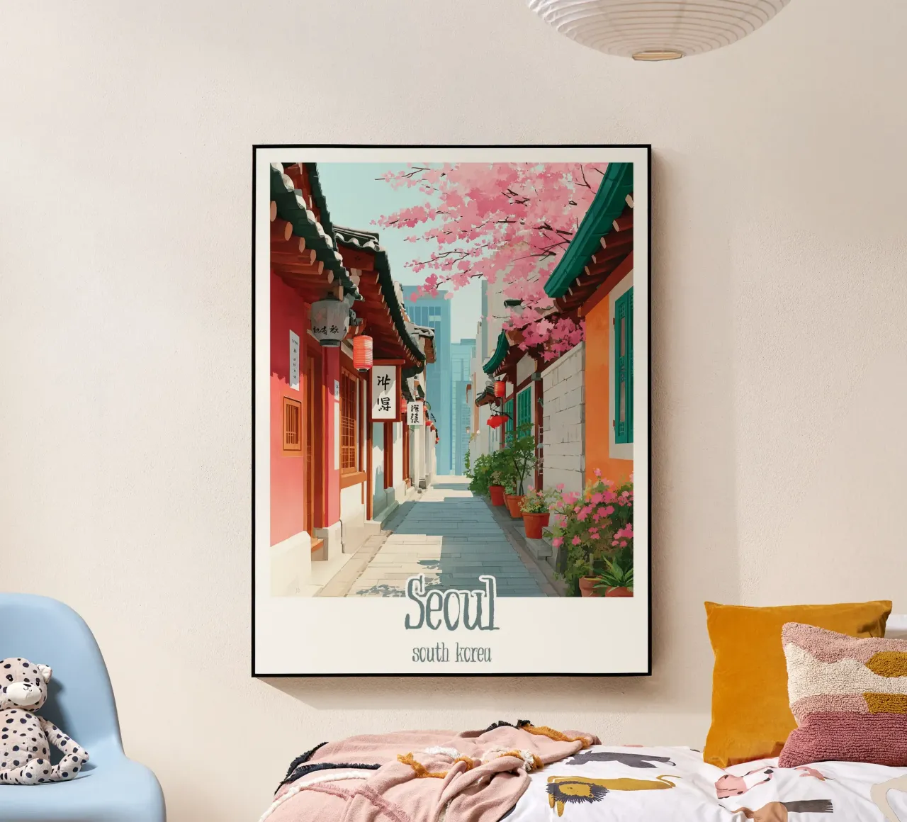 Poster Seul, Corea del Sud plexiglass da Frame the World