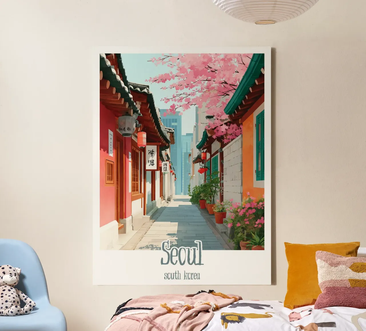 Poster Seul, Corea del Sud tela da Frame the World