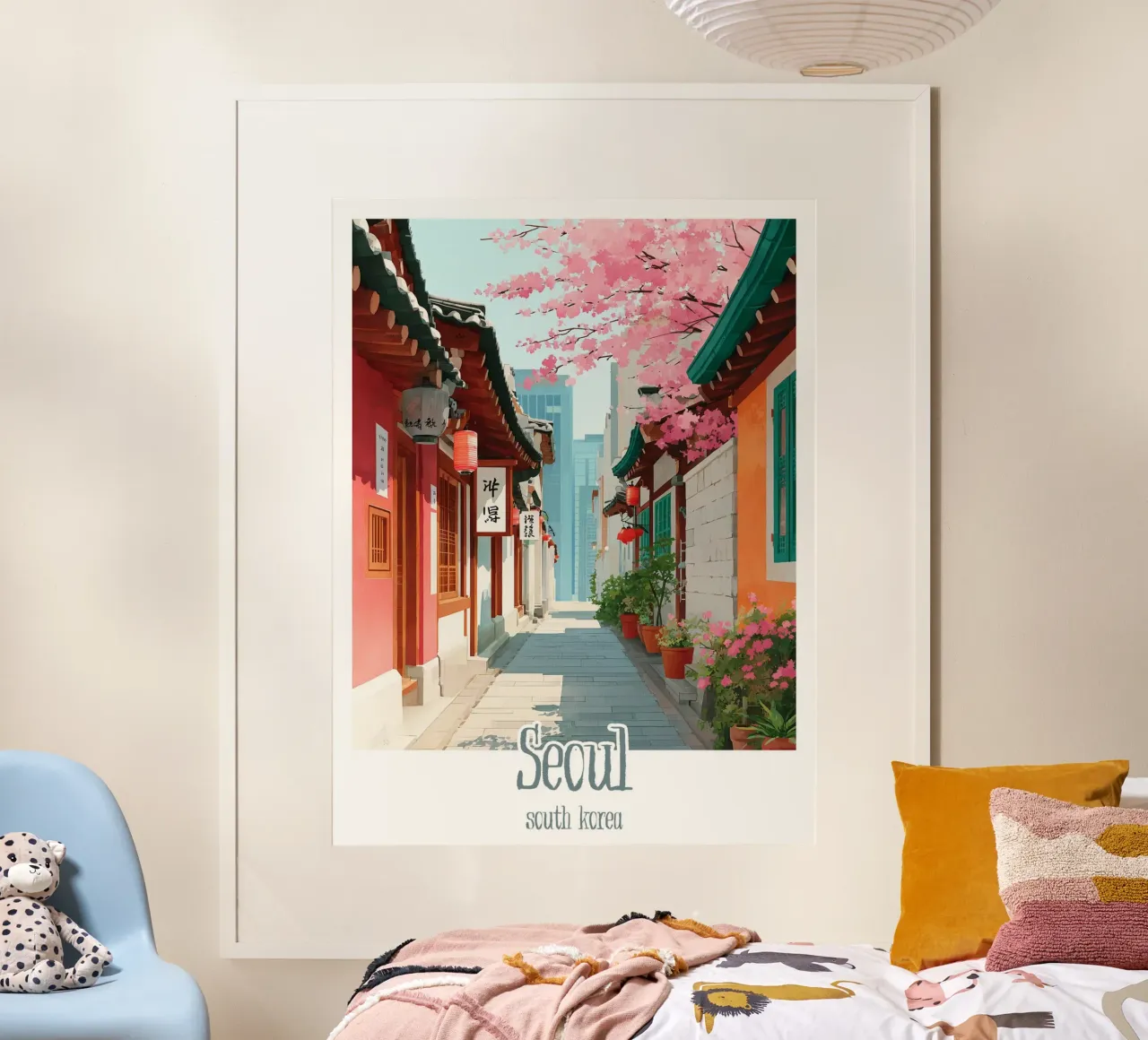 Poster Seul, Corea del Sud carta hahnemühle da Frame the World