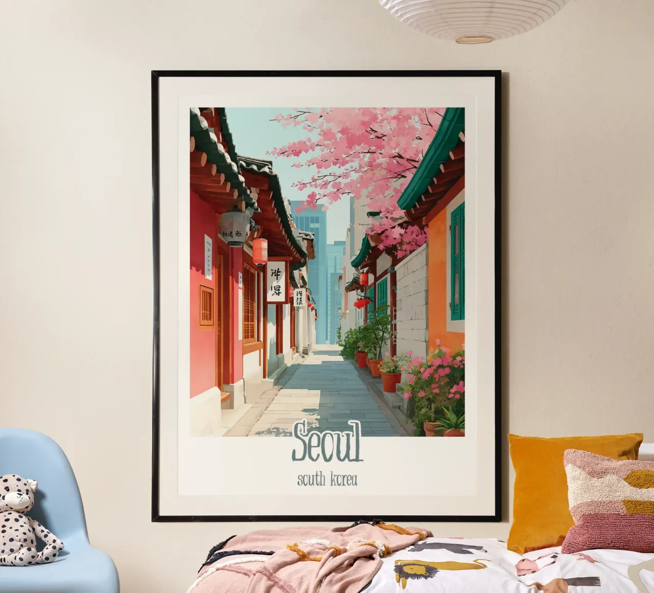Poster Seul, Corea del Sud carta hahnemühle da Frame the World