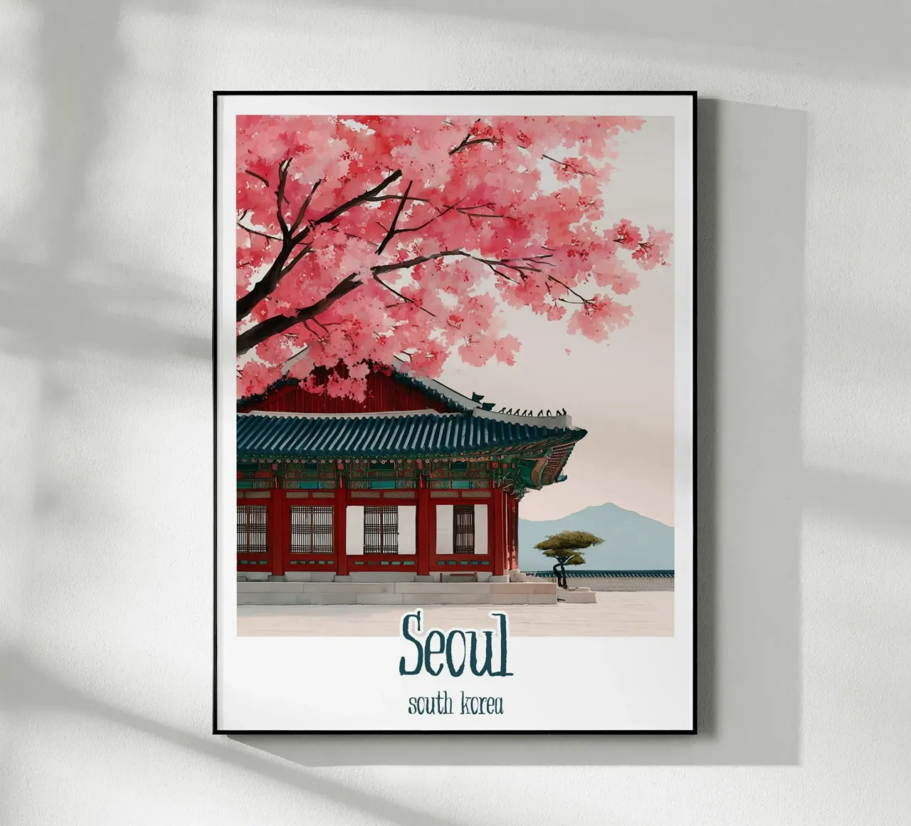 Poster Seul, Corea del Sud plexiglass da Frame the World