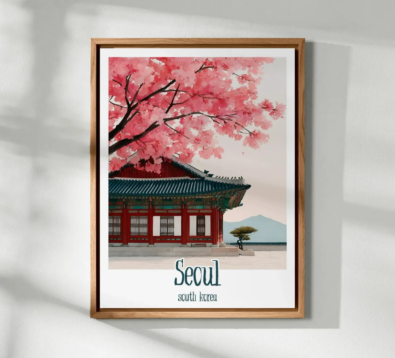 Poster Seul, Corea del Sud alluminio dibond da Frame the World