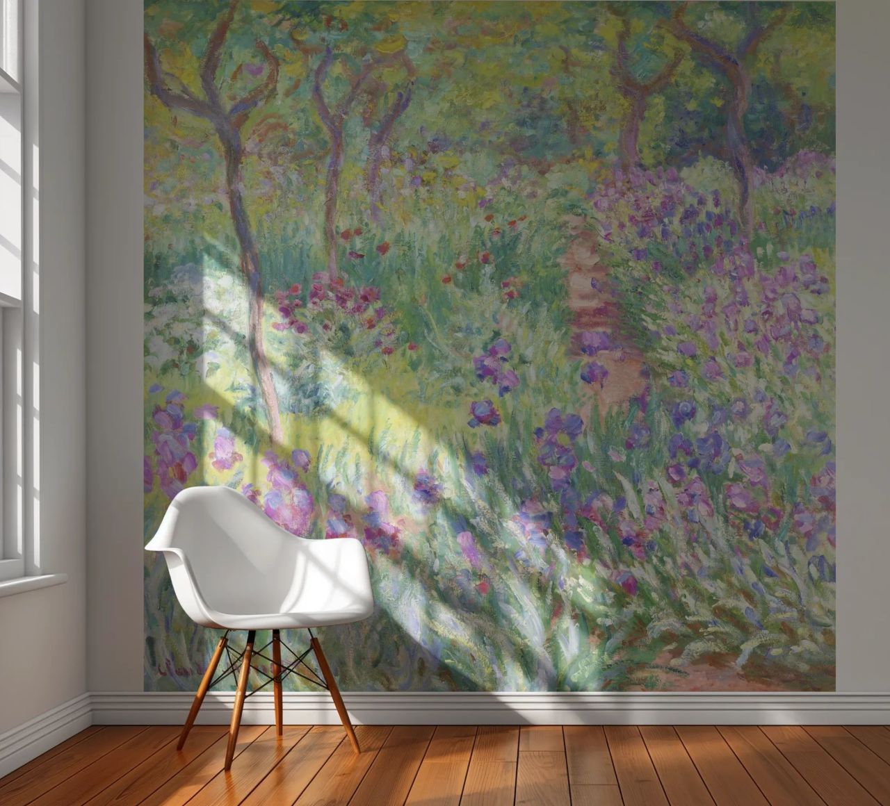 Der Garten des Künstlers in Giverny von Claude Monet Fototapete von Venus Art