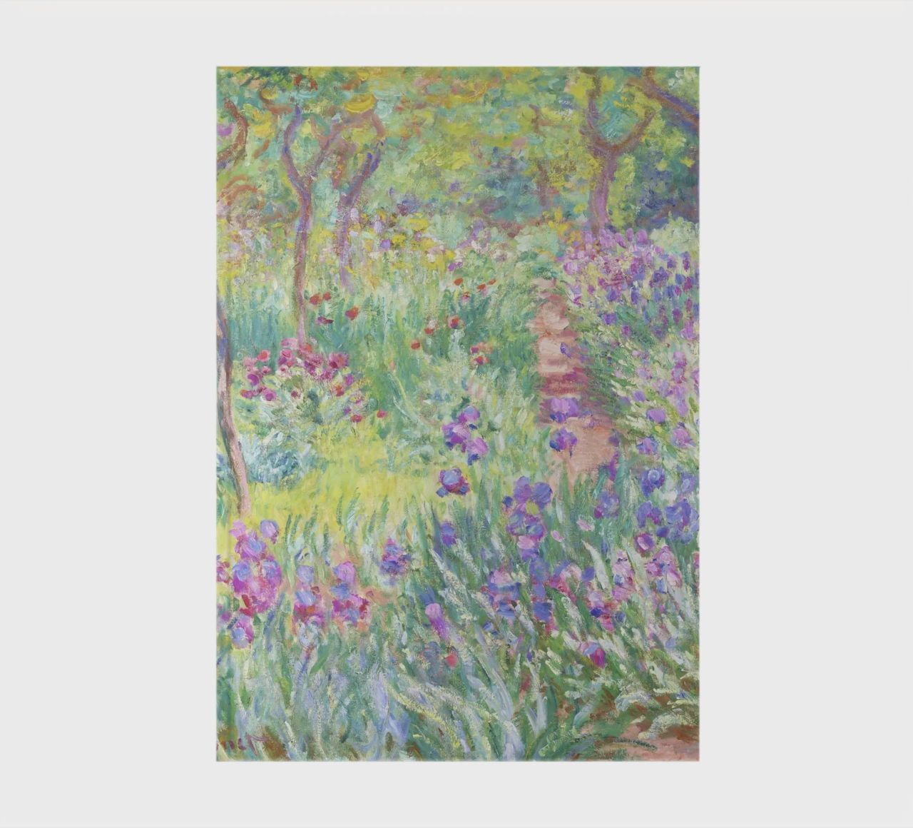 Der Garten des Künstlers in Giverny von Claude Monet Notizbuch von Venus Art