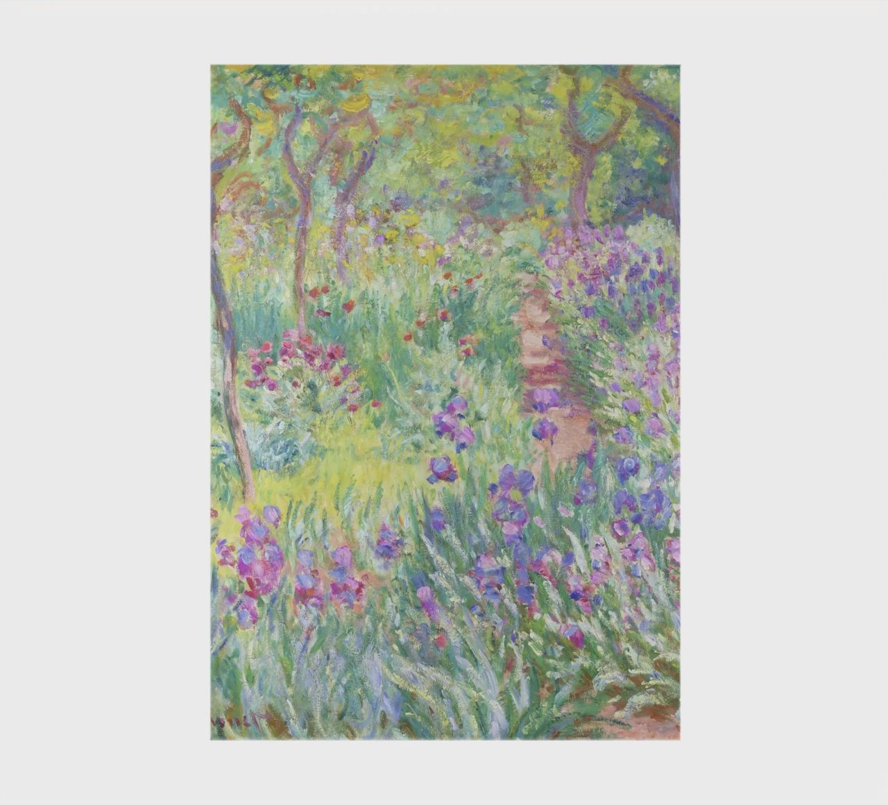 Der Garten des Künstlers in Giverny von Claude Monet Notizbuch von Venus Art