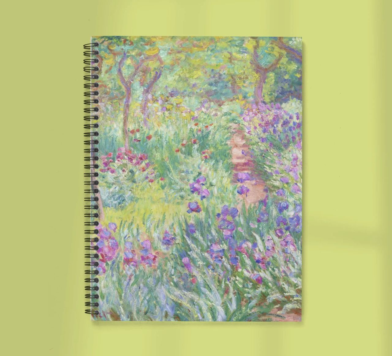 Der Garten des Künstlers in Giverny von Claude Monet Ringbuch von Venus Art