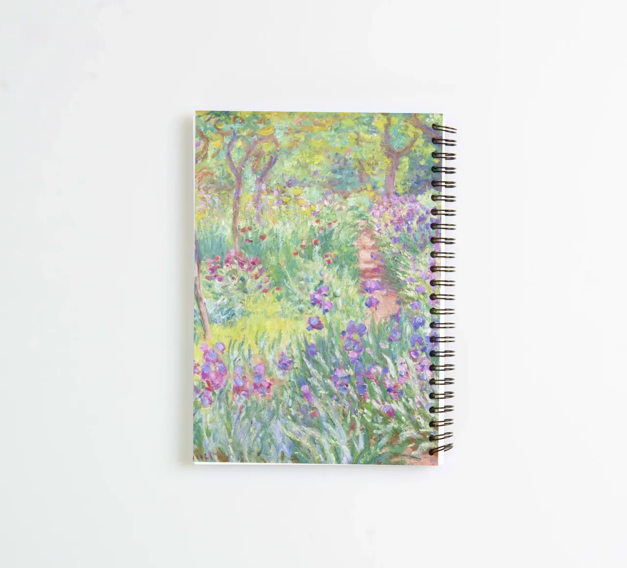 Le jardin de l'artiste à Giverny par Claude Monet carnet à spirale de Venus Art