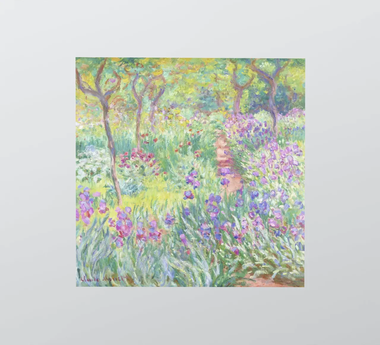 Il giardino dell'artista a Giverny di Claude Monet adesivo da Venus Art