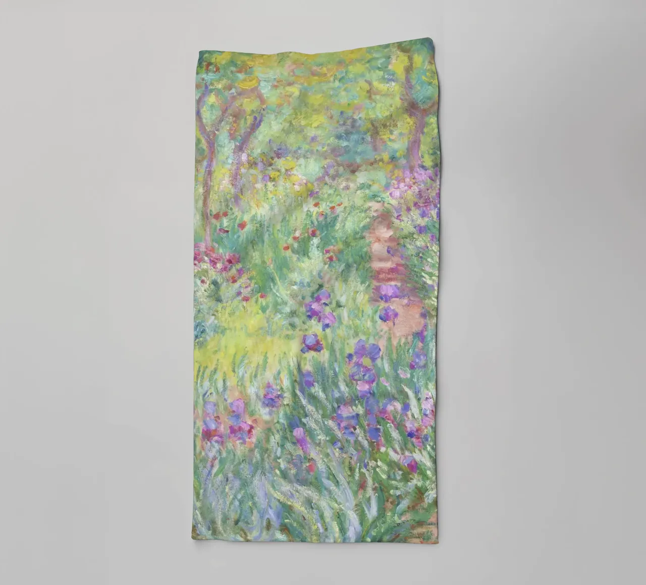 Il giardino dell'artista a Giverny di Claude Monet asciugamano da bagno da Venus Art