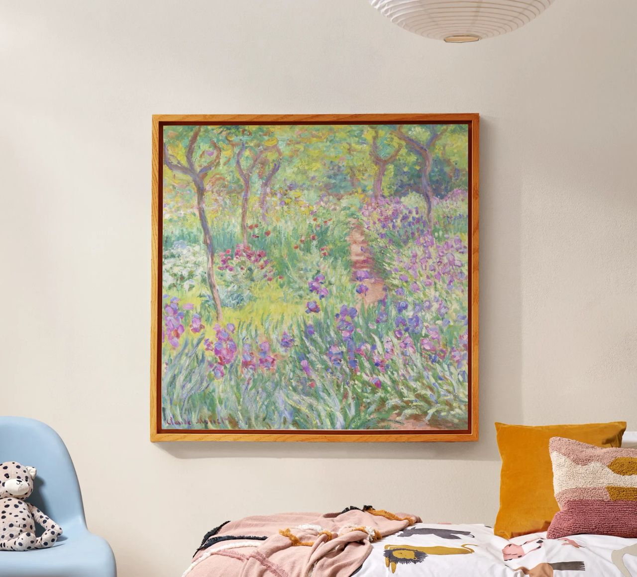 Der Garten des Künstlers in Giverny von Claude Monet Acryl-Glas von Venus Art