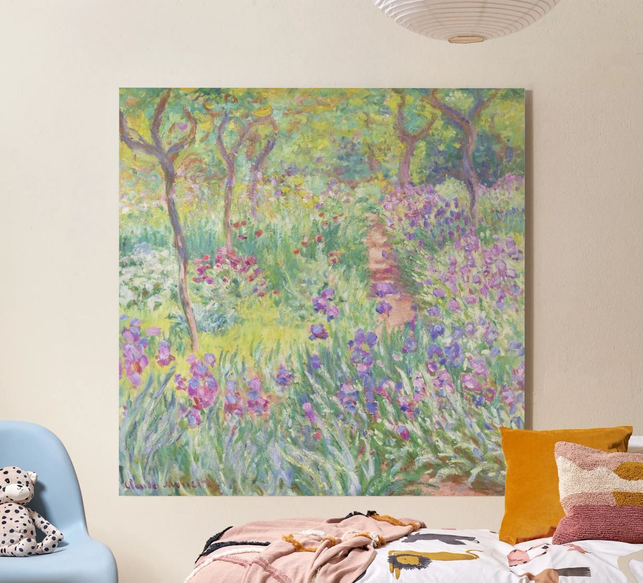 Der Garten des Künstlers in Giverny von Claude Monet Acryl-Glas von Venus Art