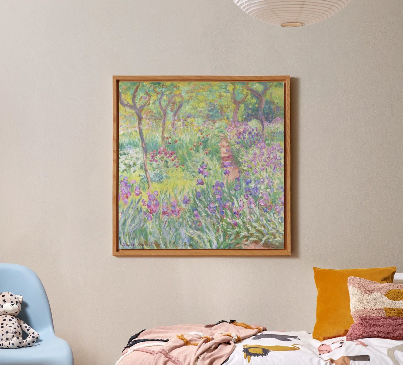 Der Garten des Künstlers in Giverny von Claude Monet Alu-Dibond von Venus Art