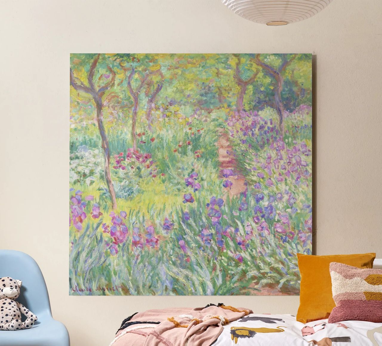 Der Garten des Künstlers in Giverny von Claude Monet Alu-Dibond von Venus Art
