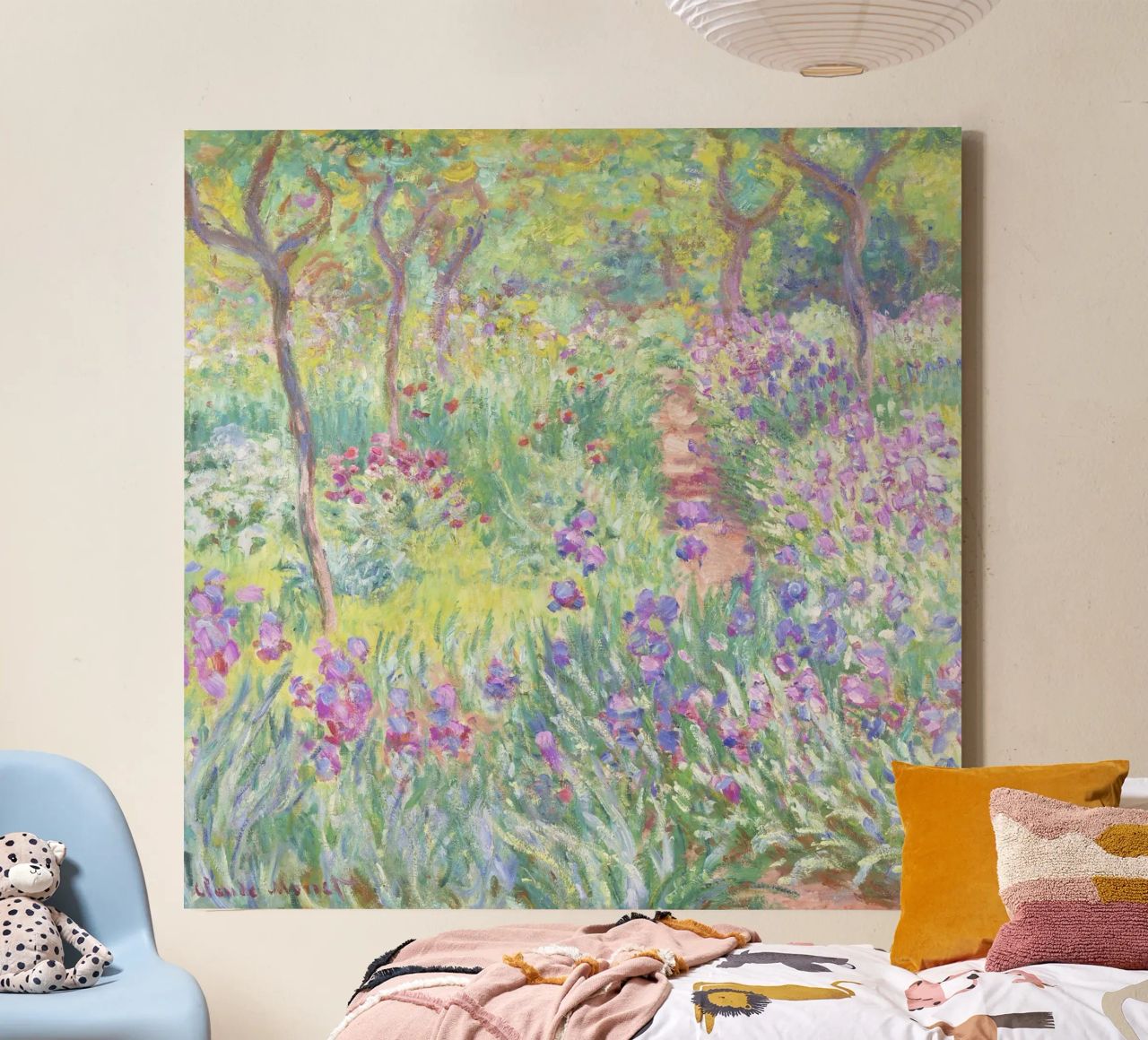 Der Garten des Künstlers in Giverny von Claude Monet Leinwand von Venus Art