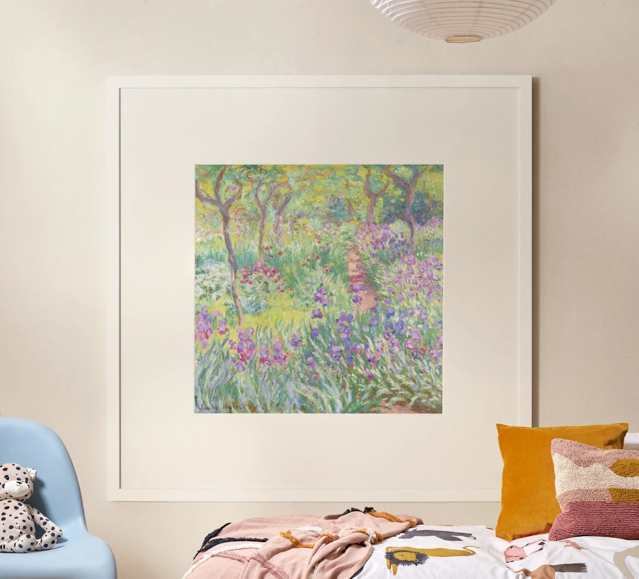 Der Garten des Künstlers in Giverny von Claude Monet Poster von Venus Art