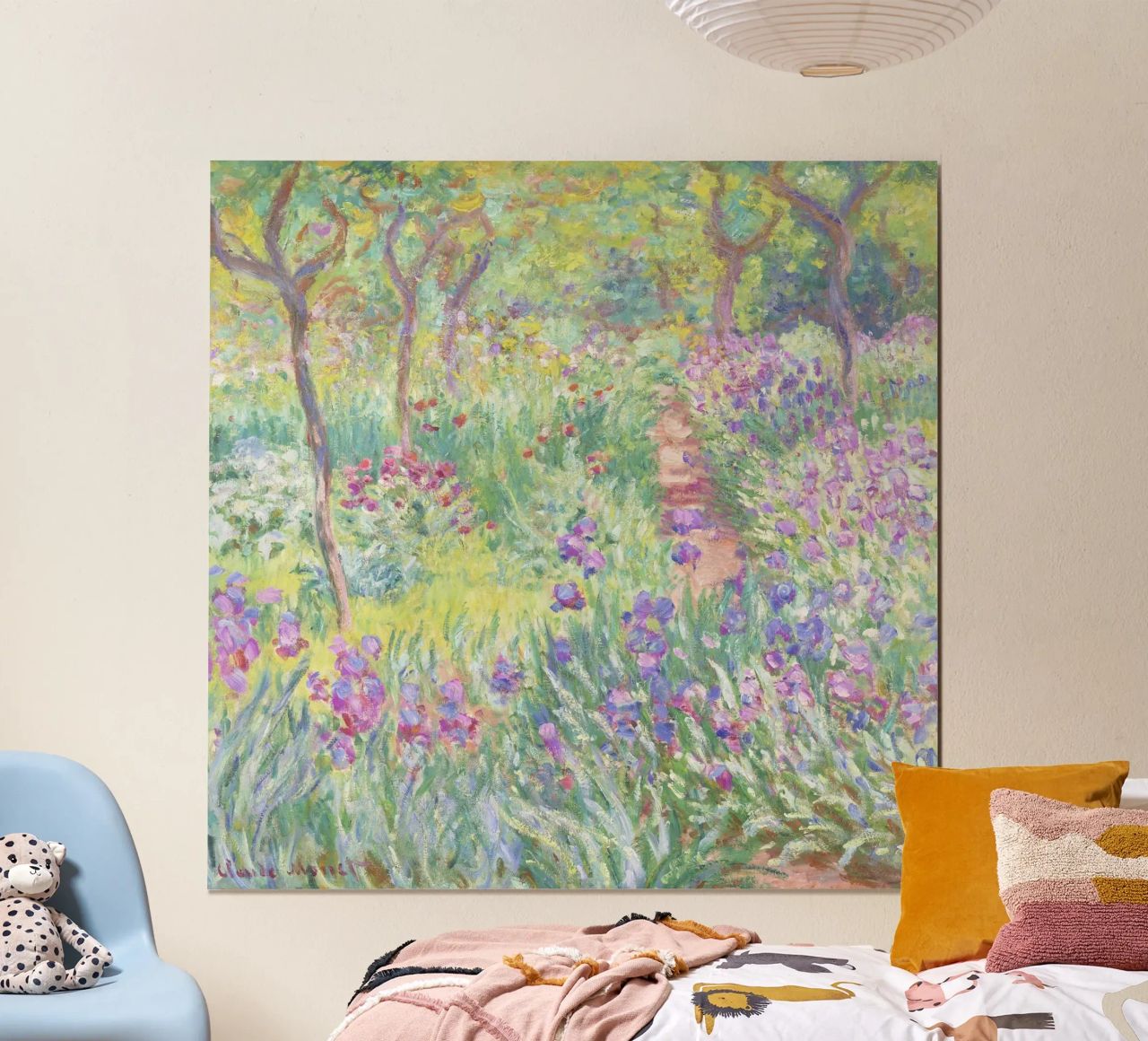 Der Garten des Künstlers in Giverny von Claude Monet Poster von Venus Art