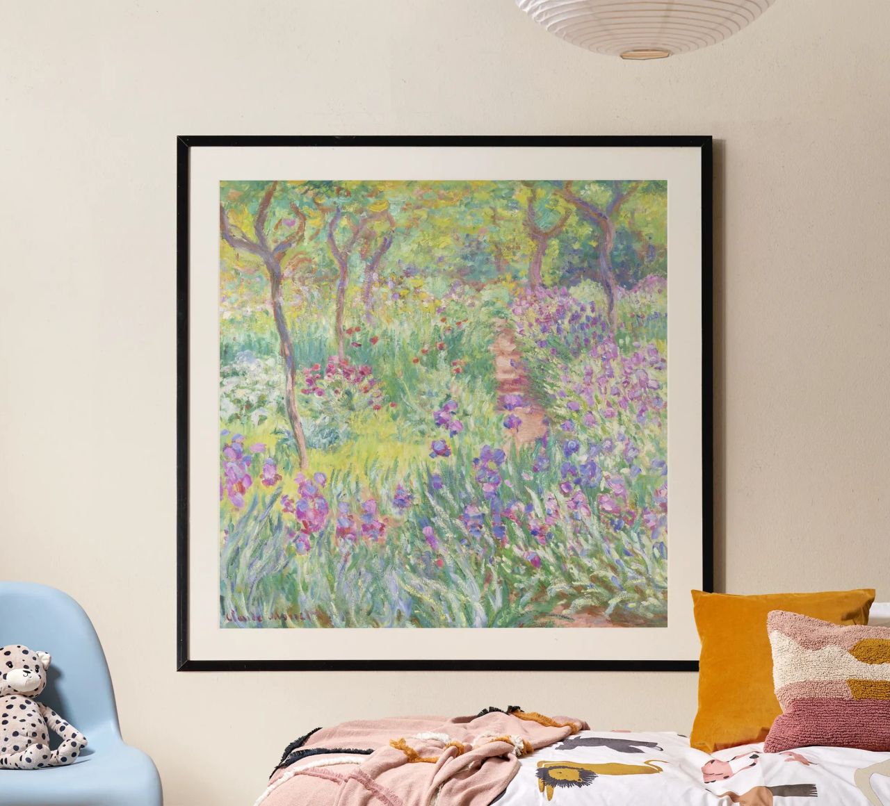 Der Garten des Künstlers in Giverny von Claude Monet Poster von Venus Art