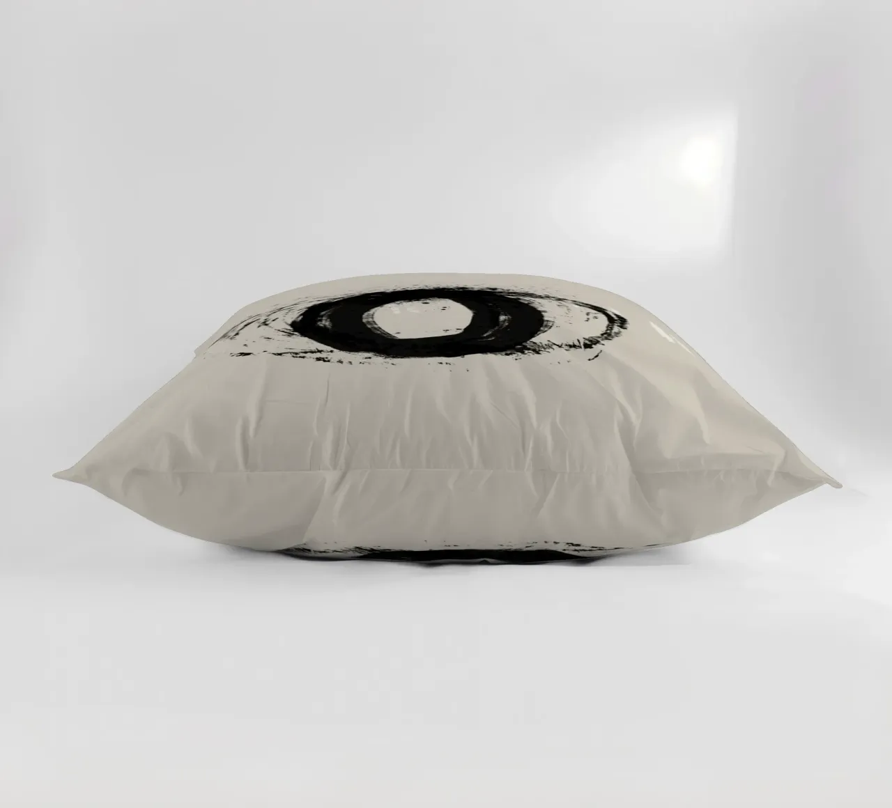 Modern abstract artwork with organic round shapes cuscino da Imaginative