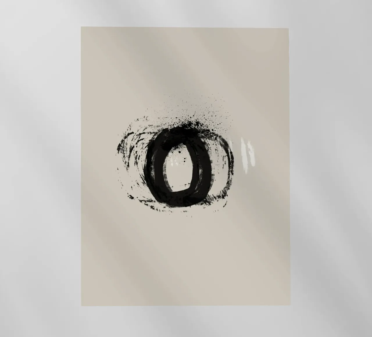 Modern abstract artwork with organic round shapes pellicola backlit da Imaginative