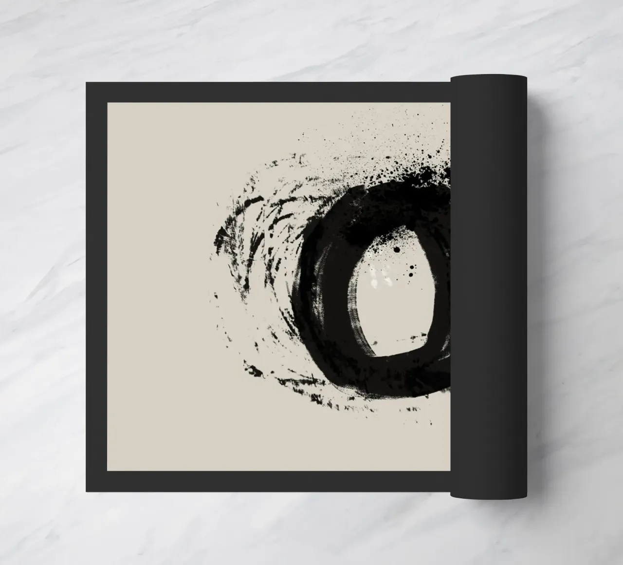 Modern abstract artwork with organic round shapes zerbino da Imaginative