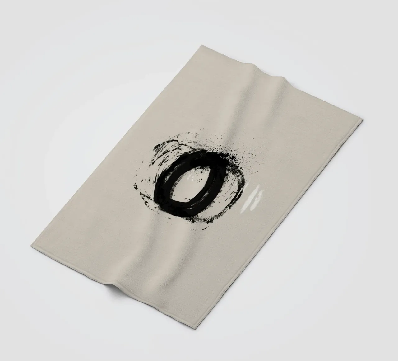 Modern abstract artwork with organic round shapes coperta in pile da Imaginative