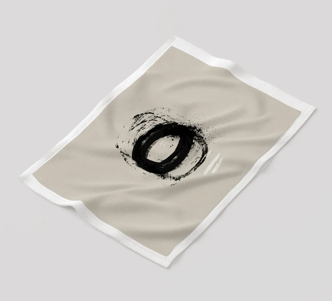 Modern abstract artwork with organic round shapes coperta in pile da Imaginative