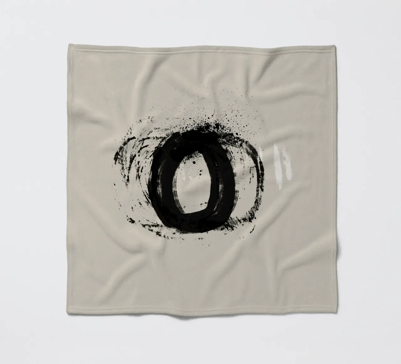 Modern abstract artwork with organic round shapes coperta in pile da Imaginative