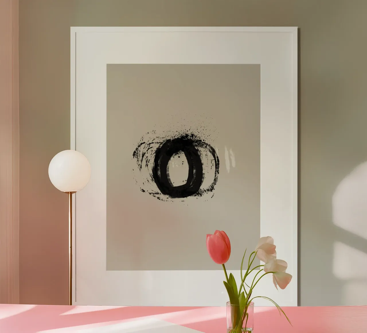 Modern abstract artwork with organic round shapes carta hahnemühle da Imaginative