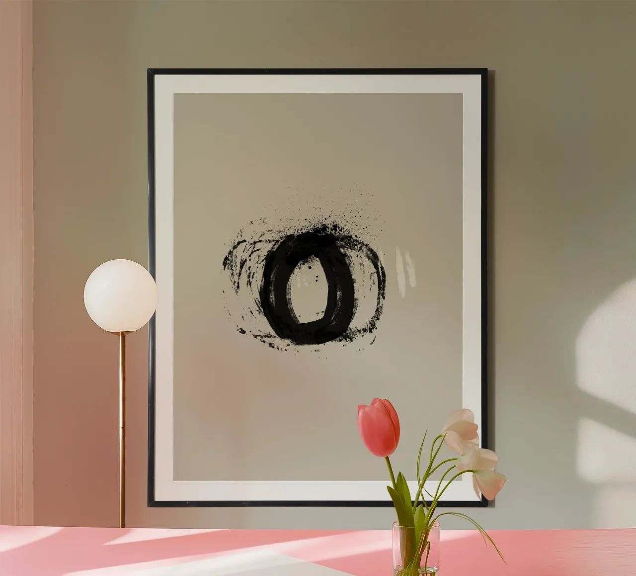 Modern abstract artwork with organic round shapes carta hahnemühle da Imaginative