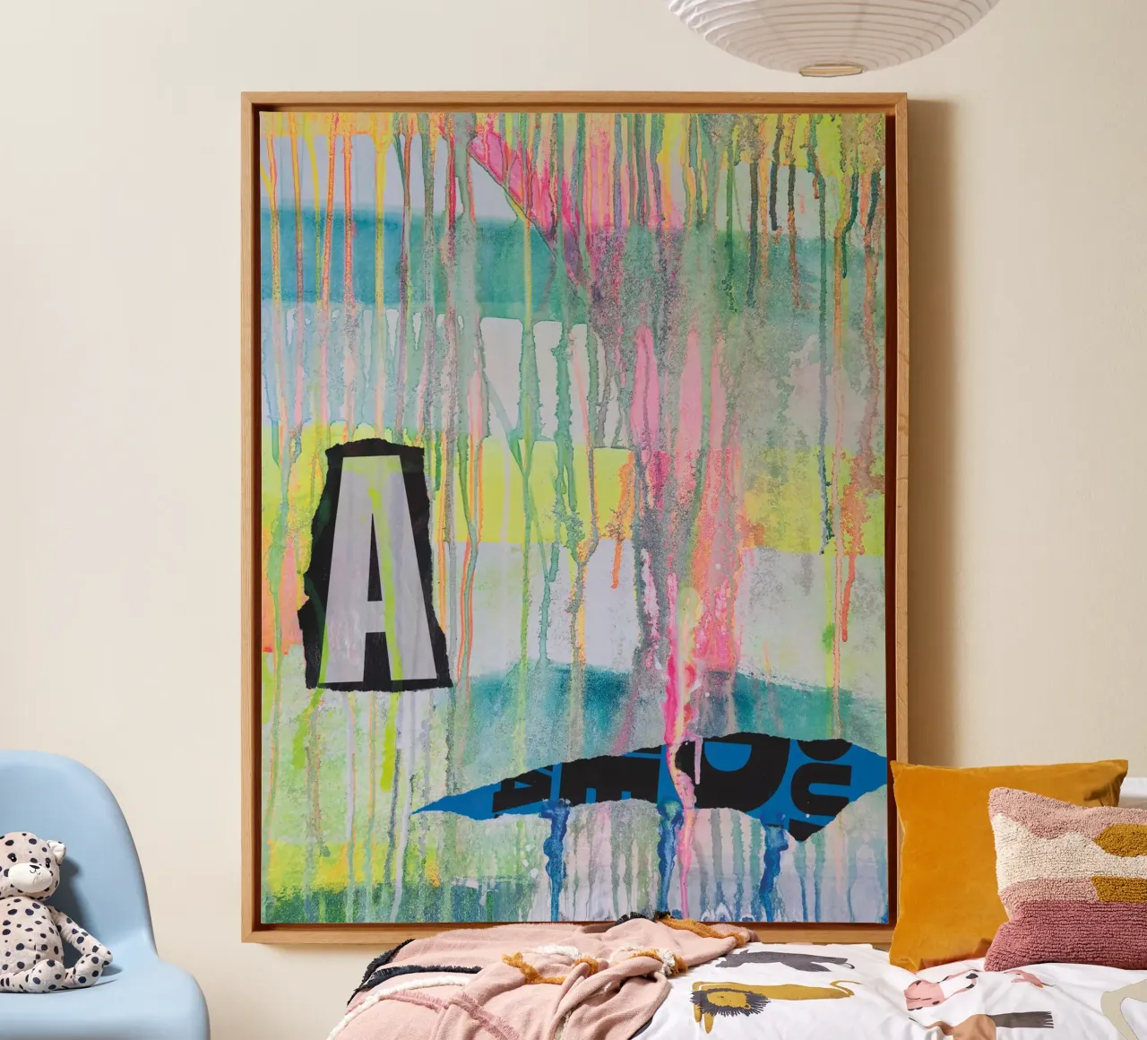 Shifting Colours No1 canvas with Floater frame by PeHa - ART