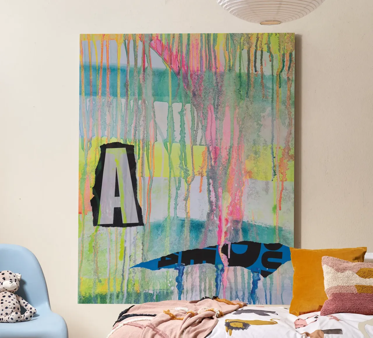 Shifting Colours No1 canvas with Floater frame by PeHa - ART