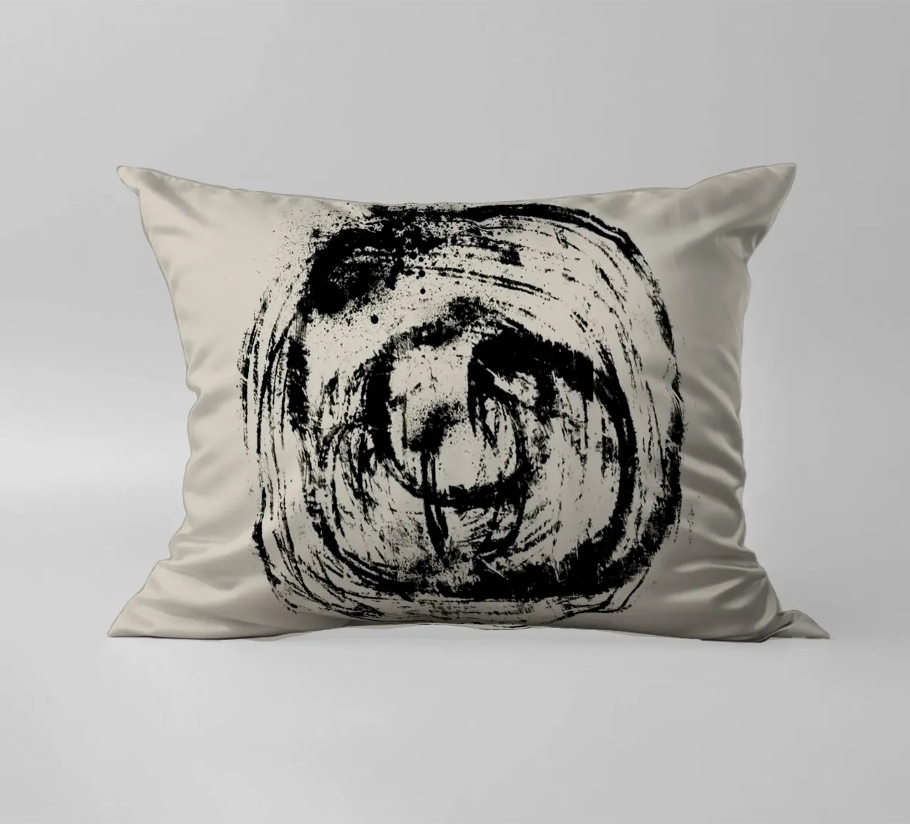 Modern abstract artwork with organic round shape cuscino da Imaginative