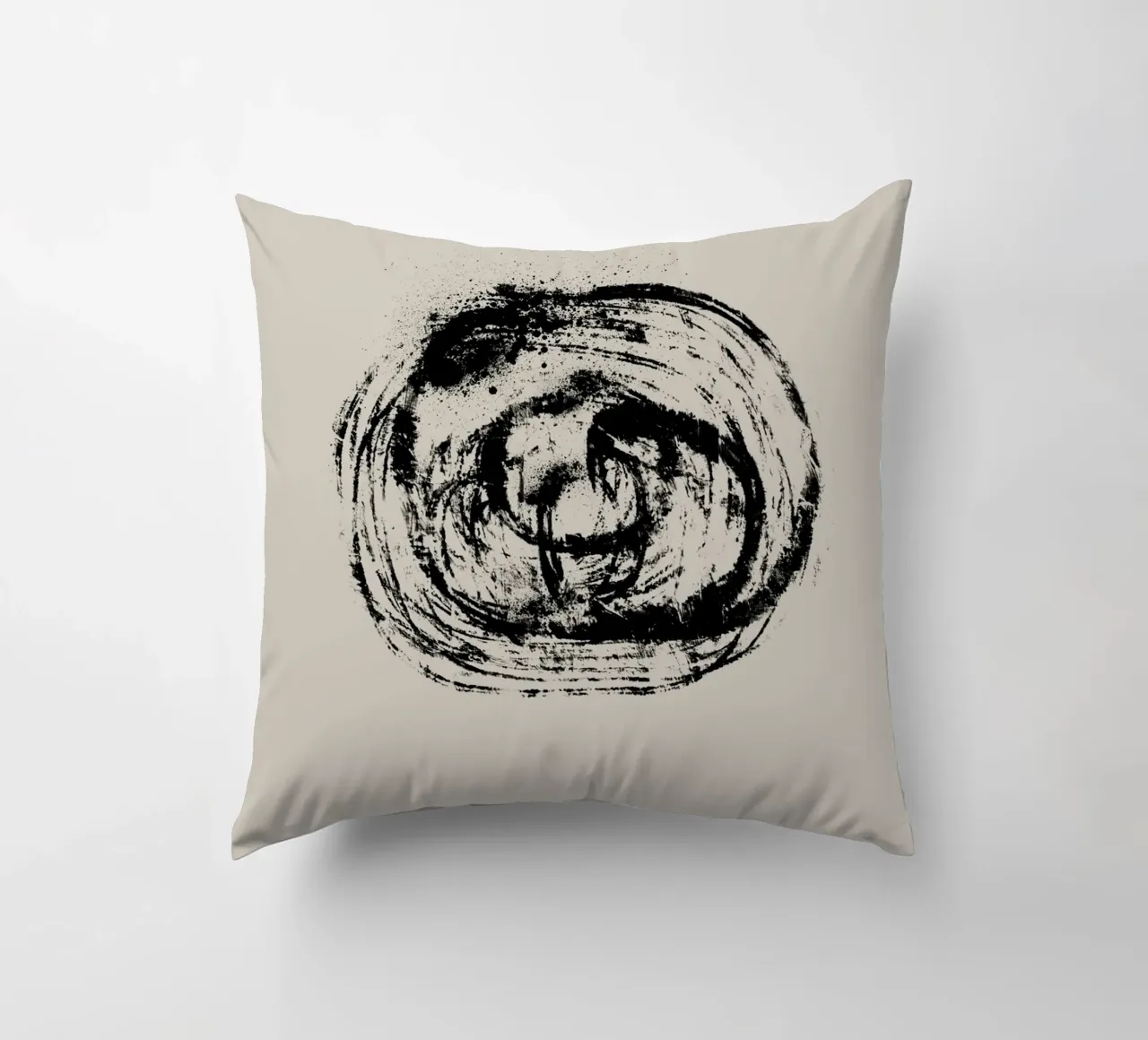 Modern abstract artwork with organic round shape cuscino da Imaginative