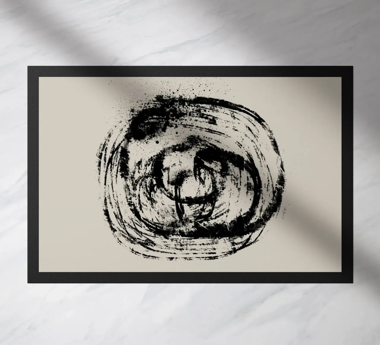 Modern abstract artwork with organic round shape zerbino da Imaginative